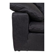 Scandinavian corner chair nubuck leather black by Moe's Home Collection additional picture 10