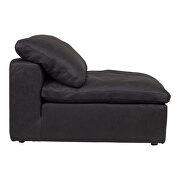 Scandinavian slipper chair nubuck leather black by Moe's Home Collection additional picture 7