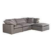 Scandinavian lounge modular sectional livesmart fabric light gray by Moe's Home Collection additional picture 5