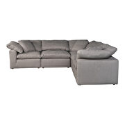 Scandinavian classic l modular sectional livesmart fabric light gray by Moe's Home Collection additional picture 3