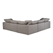 Scandinavian classic l modular sectional livesmart fabric light gray by Moe's Home Collection additional picture 5