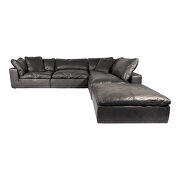 Scandinavian dream modular sectional nubuck leather black by Moe's Home Collection additional picture 3