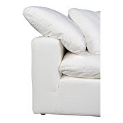Scandinavian condo corner chair livesmart fabric cream additional photo 4 of 6