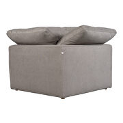 Scandinavian condo corner chair livesmart fabric light gray by Moe's Home Collection additional picture 6
