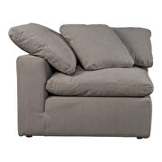 Scandinavian condo corner chair livesmart fabric light gray by Moe's Home Collection additional picture 7