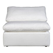 Scandinavian condo slipper chair livesmart fabric cream additional photo 3 of 7