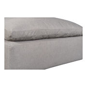 Scandinavian condo ottoman livesmart fabric light gray by Moe's Home Collection additional picture 4