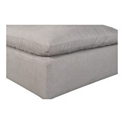 Scandinavian condo ottoman livesmart fabric light gray by Moe's Home Collection additional picture 5