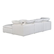 Scandinavian condo lounge modular sectional livesmart fabric cream additional photo 4 of 4
