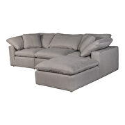 Scandinavian condo lounge modular sectional livesmart fabric light gray by Moe's Home Collection additional picture 3