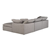 Scandinavian condo lounge modular sectional livesmart fabric light gray by Moe's Home Collection additional picture 4