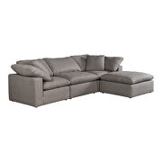Scandinavian condo lounge modular sectional livesmart fabric light gray by Moe's Home Collection additional picture 5