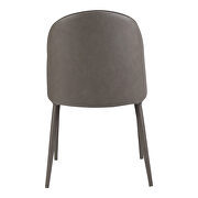 Contemporary pu dining chair gray -m2 additional photo 4 of 4