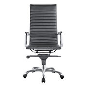 Contemporary swivel office chair high back black by Moe's Home Collection additional picture 6
