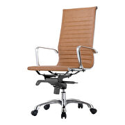 Contemporary swivel office chair high back tan by Moe's Home Collection additional picture 5