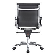 Contemporary swivel office chair low back black by Moe's Home Collection additional picture 3
