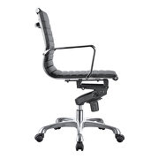 Contemporary swivel office chair low back black by Moe's Home Collection additional picture 5