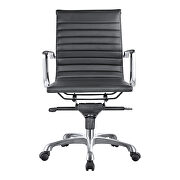 Contemporary swivel office chair low back black by Moe's Home Collection additional picture 6