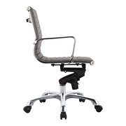 Contemporary swivel office chair low back gray by Moe's Home Collection additional picture 3