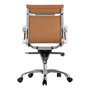Contemporary swivel office chair low back tan by Moe's Home Collection additional picture 4