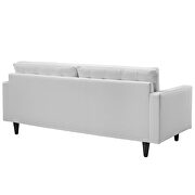 Bonded leather sofa in white additional photo 2 of 4