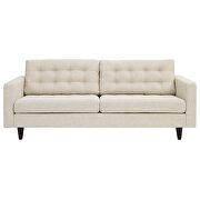 Quality beige fabric upholstered sofa additional photo 4 of 4