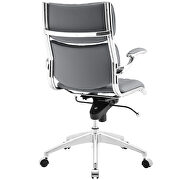 Mid back office chair in gray by Modway additional picture 3