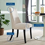Dining side chair in beige by Modway additional picture 2