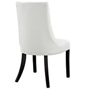 Dining vinyl side chair in white additional photo 3 of 4