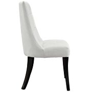Dining vinyl side chair in white additional photo 4 of 4
