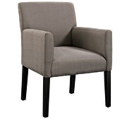 Upholstered fabric armchair in gray additional photo 3 of 4
