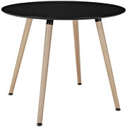 Round dining table in black additional photo 3 of 3