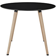 Round dining table in black by Modway additional picture 4