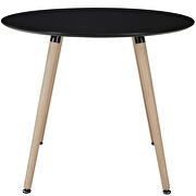 Round dining table in black additional photo 4 of 3