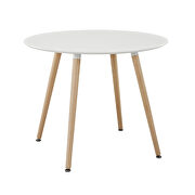 Round dining table in white by Modway additional picture 3