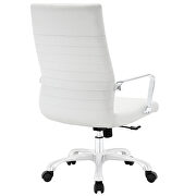 Highback office chair in white by Modway additional picture 2