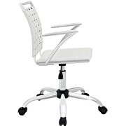 Office chair in white by Modway additional picture 3