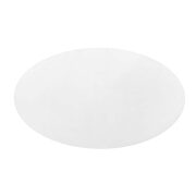 Oval wood top dining table in white additional photo 5 of 4