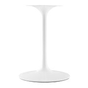 Square wood top dining table in white by Modway additional picture 6