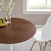 Round dining table in walnut by Modway additional picture 2