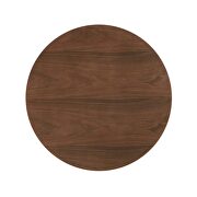 Round dining table in walnut by Modway additional picture 5
