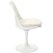 Dining fabric side chair in white/white additional photo 5 of 5
