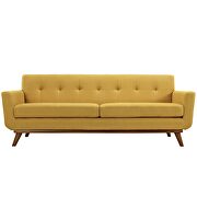 Upholstered fabric tufted back sofa in citrus additional photo 2 of 4