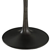 Round wood top dining table in black by Modway additional picture 3