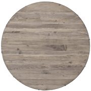 Round wood top dining table in brown by Modway additional picture 2