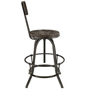 Wood bar stool in black by Modway additional picture 3