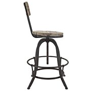 Wood bar stool in brown by Modway additional picture 2