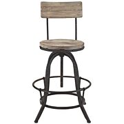 Wood bar stool in brown by Modway additional picture 4