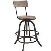Wood bar stool in brown by Modway additional picture 5