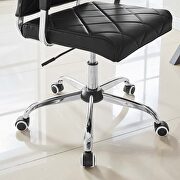 Vinyl office chair in black by Modway additional picture 3